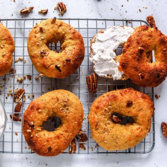 KETO PUMPKIN BAGELS RECIPE