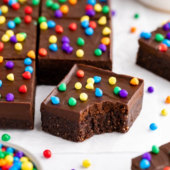 No-Bake Vegan Cosmic Brownies