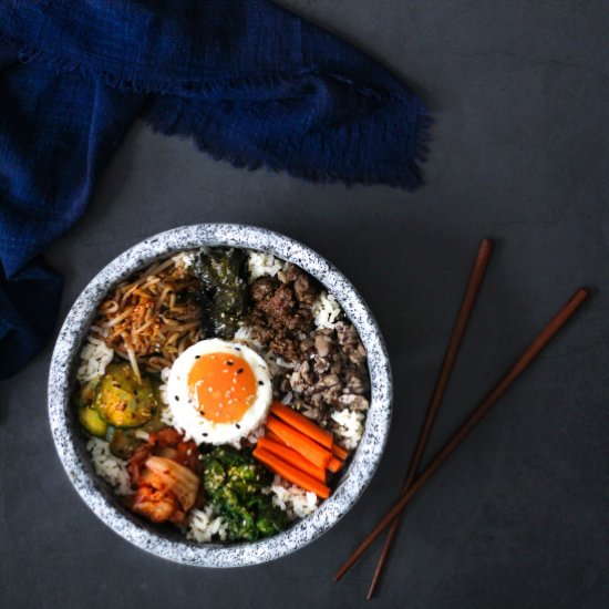 Bibimbap – Korean Rice Bowl.