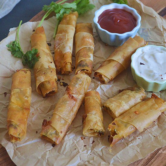 Air Fryer Feta Rolls