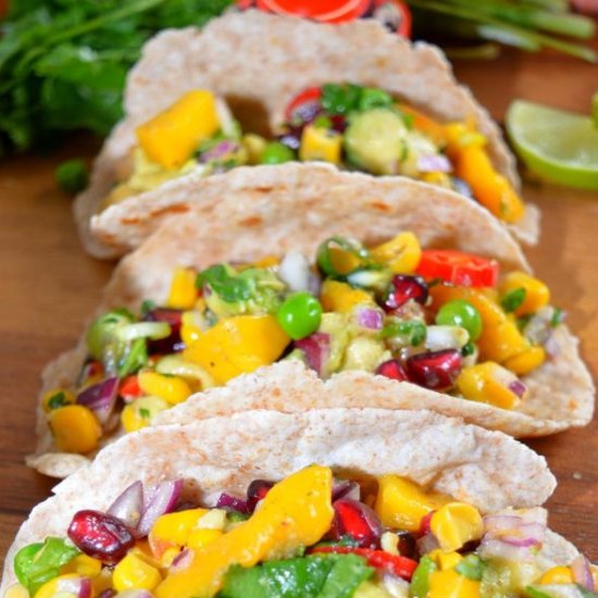 Avocado and Mango Salsa, Tacos