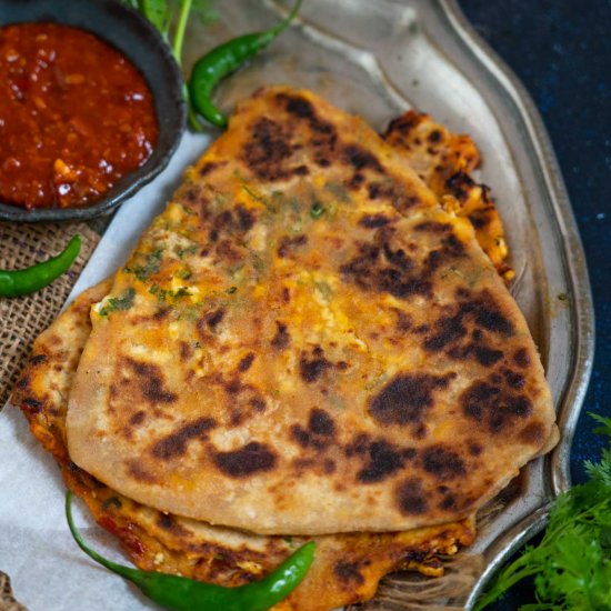 Schezwan Paneer Paratha