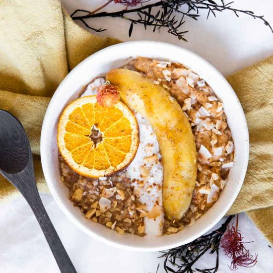 Caramelized Banana Oatmeal