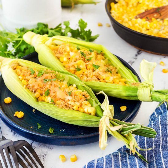 Easy Cheesy Skillet Corn