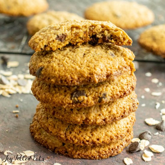 Oat Flour Chocolate Chip Cookies