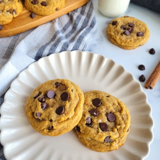 Pumpkin Chocolate Chip Cookies