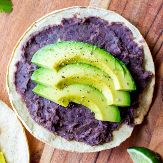 Vegan Refried Black Beans