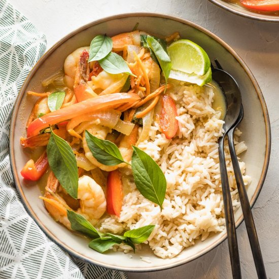 Thai Green Curry with Shrimp