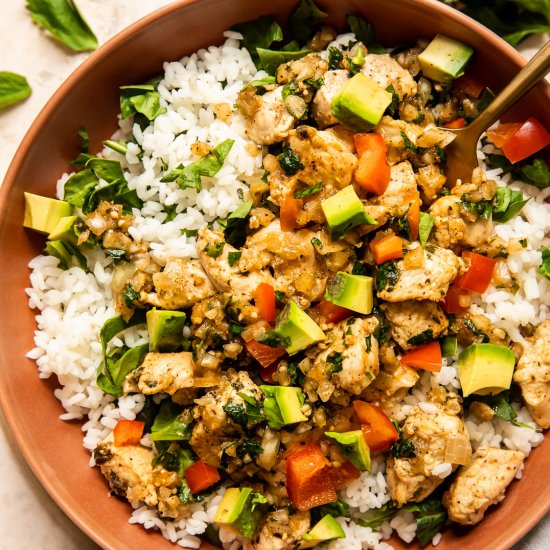 Chimichurri Chicken Bowls