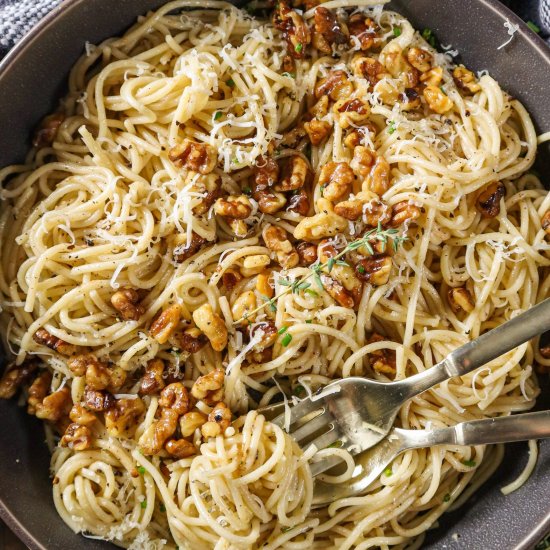 Brown Butter Walnut &Pecorino Pasta