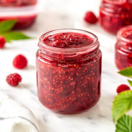 No Cooking Freezer Raspberry Jam