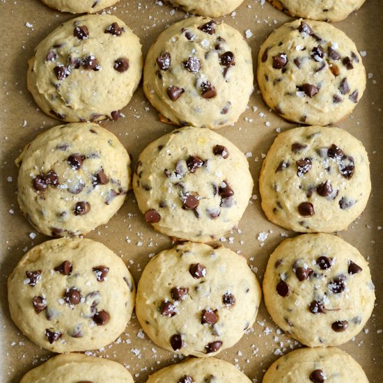 Banana Chocolate Chip Cookies