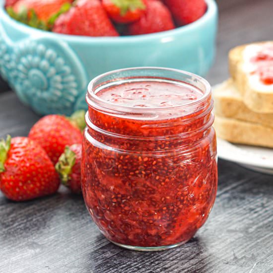 Easy Keto Strawberry Chia Jam