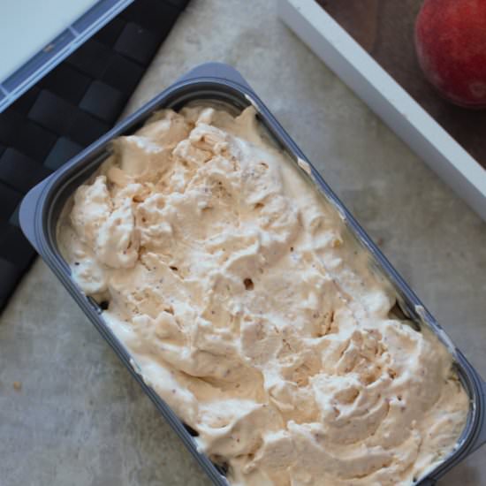 Vegan Peach Ice Cream