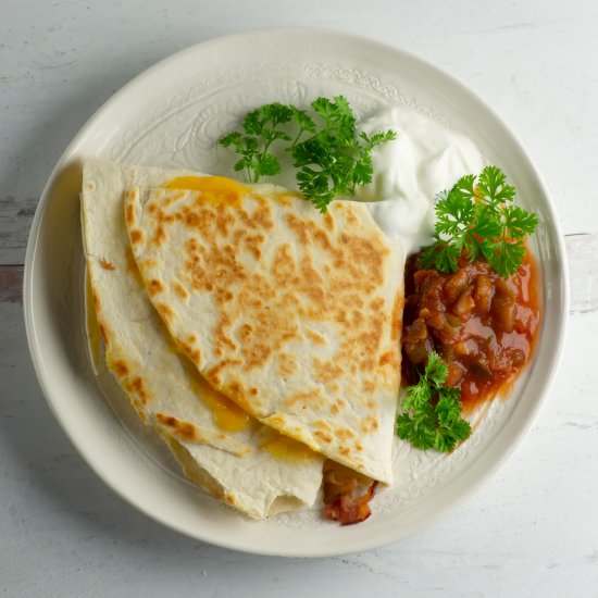 Folded Breakfast Quesadillas!