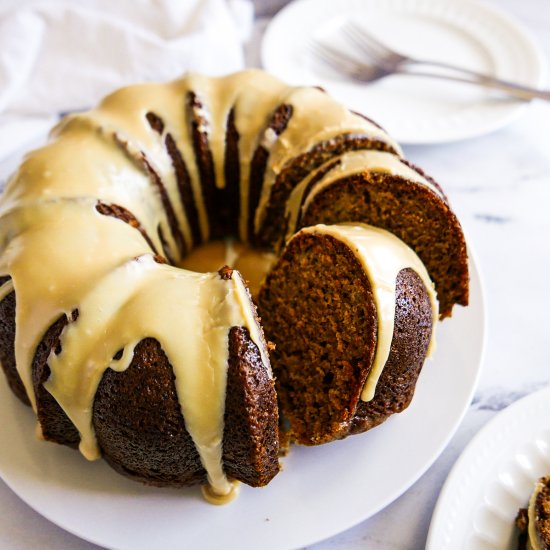 Spice Bundt Cake & Caramel Frosting