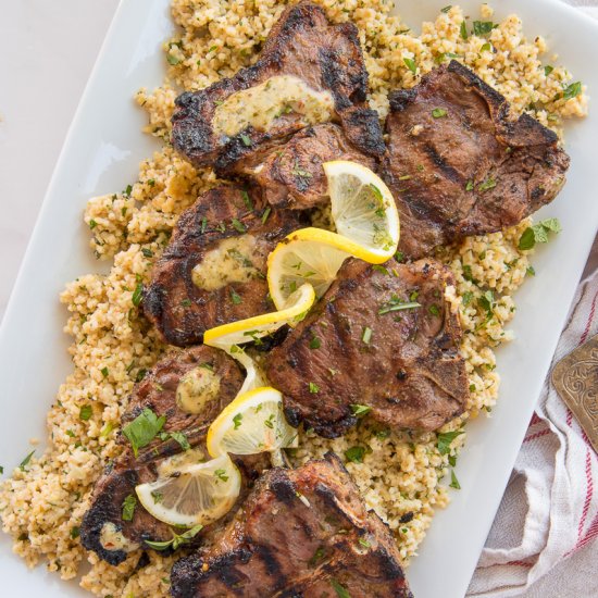 Garlic Herb Grilled Lamb Chops