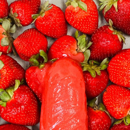 Strawberry + Coconut Water Popsicle