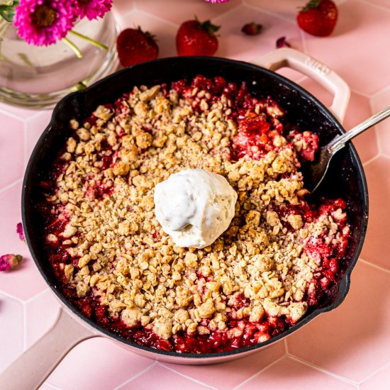 Strawberry Rose Crisp