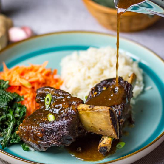 Korean Short Ribs (in Slow Cooker)