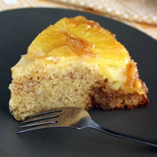 Pineapple-banana upside-down cake