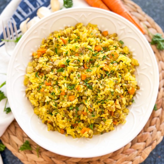 Heart-Healthy Rice with Lentils