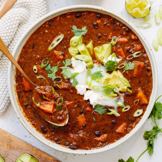 30-Minute Sweet Potato Chili