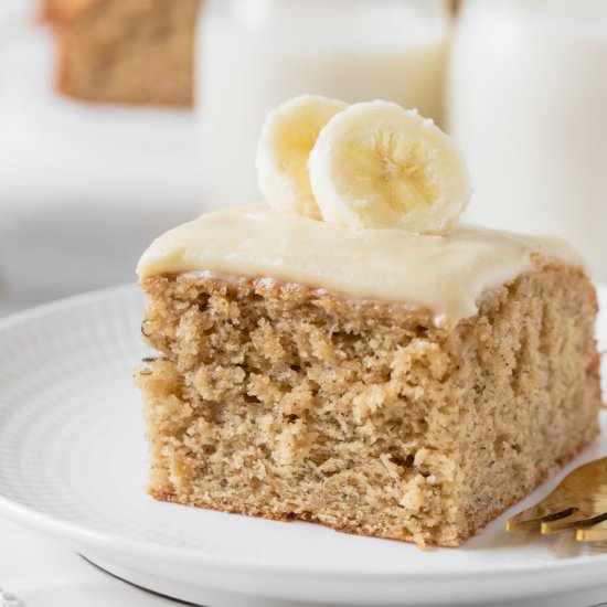 Moist Banana Sheet Cake