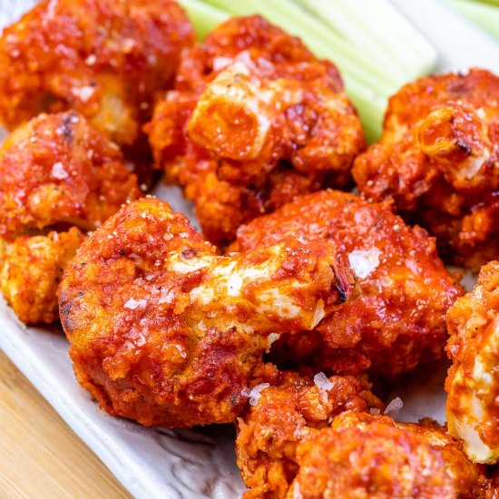 AIR FRYER BBQ CAULIFLOWER WINGS