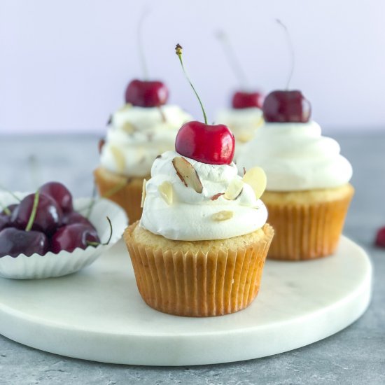 Cherry Almond Cupcakes