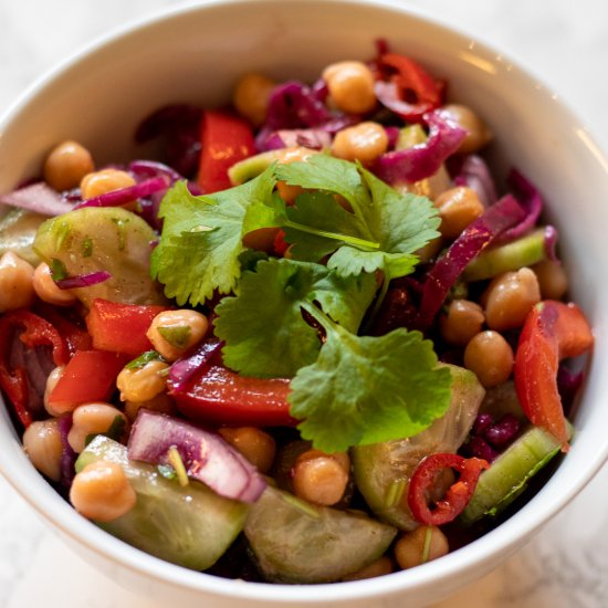 Indian Chickpea Salad