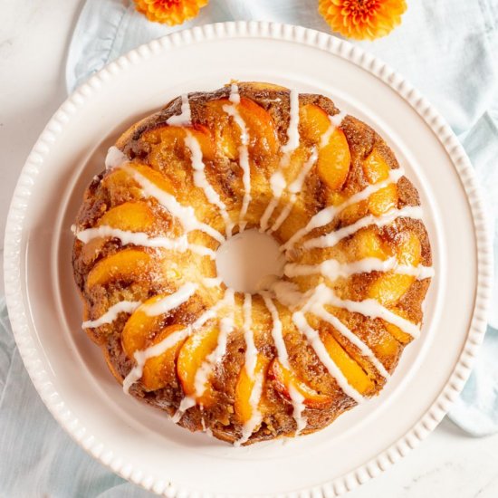 Peach Cobbler Pound Cake (Bundt)