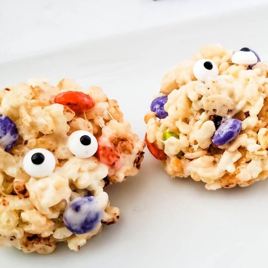 Easy Monster Rice Krispie Treats