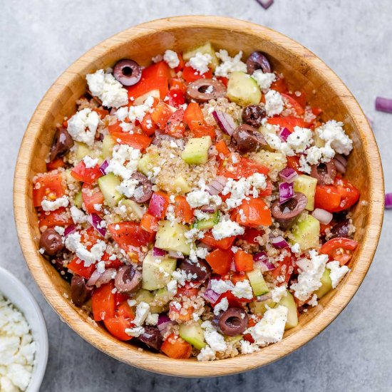 GREEK QUINOA SALAD BOWL