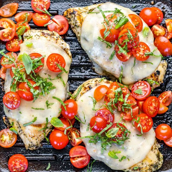 GRILLED CHICKEN MARGHERITA