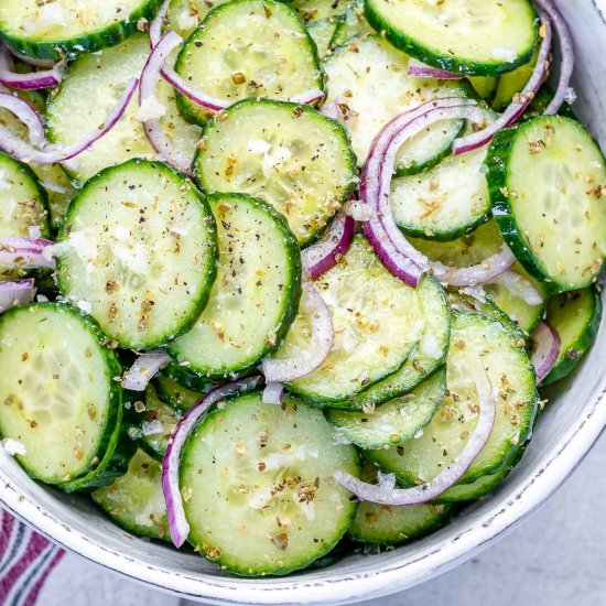 CUCUMBER ONION SALAD RECIPE