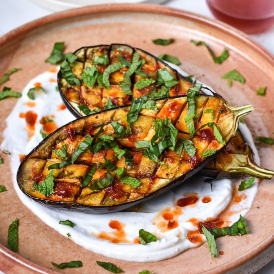 Sweet Harissa Eggplant