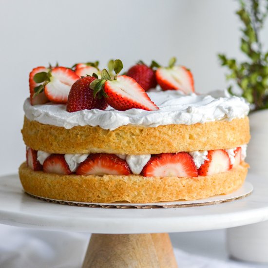 Vegan Strawberry Shortcake Cake