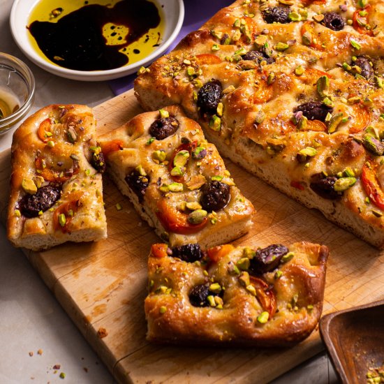 Apricot and Olive Focaccia