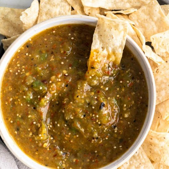 tomatillo red chile salsa