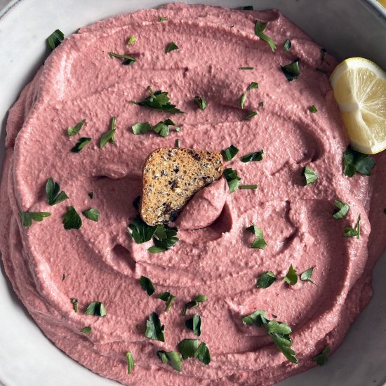 Whipped Goat Cheese & Beet Dip