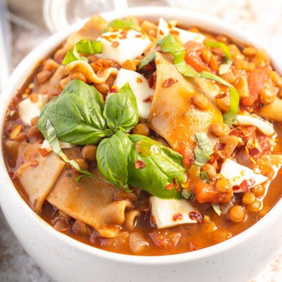 Instant Pot Lasagna Soup