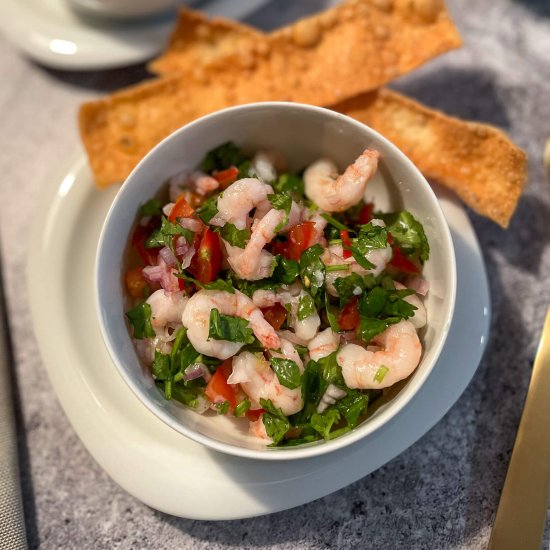 Nordic shrimp ceviche