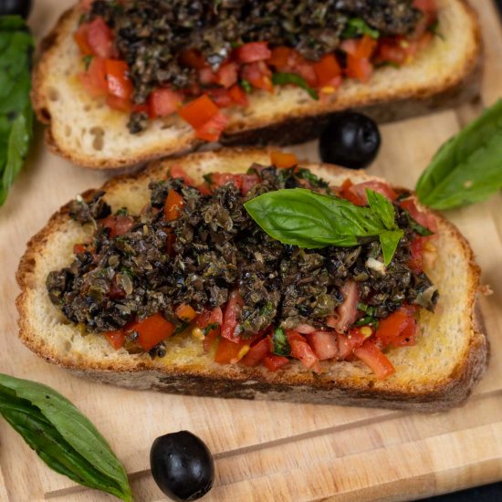 Olive Tapenade Bruschetta