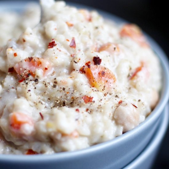 Creamy Chickpea and Rice Soup