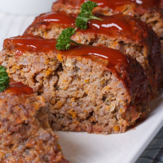 Easy Meatloaf [No Breadcrumbs]