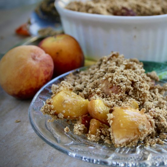 Gluten-Free Peach Crumble