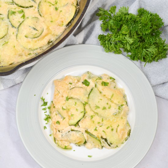 Scalloped Zucchini