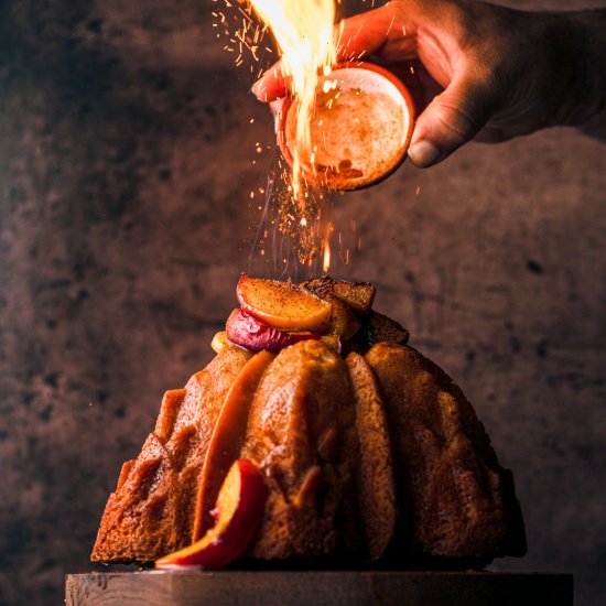 Peach Cobbler Pound Cake