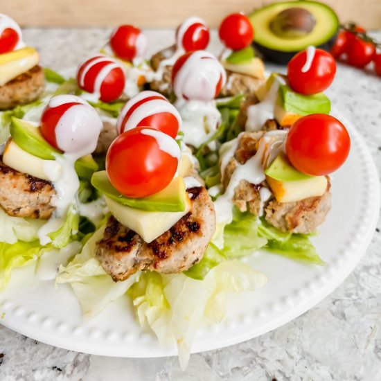 Mini Burger Skewers